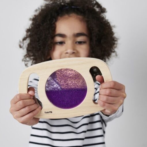 Panel de observación sensorial de purpurina - púrpura
