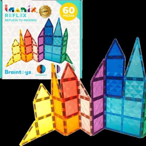 Bloques magnéticos 3D IMANIX REFLEX 60 piezas