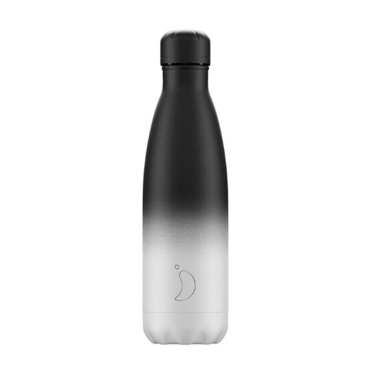 Botella Isotérmica Edición Gradient - Blanco y negro 500ml