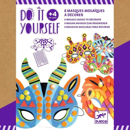 Kit DIY máscaras para decorar animales de la selva