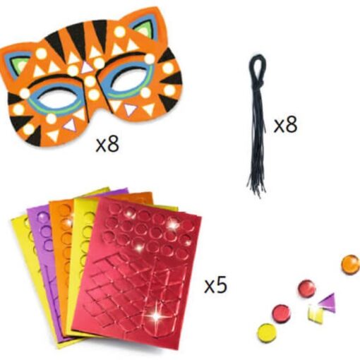 Kit DIY máscaras para decorar animales de la selva