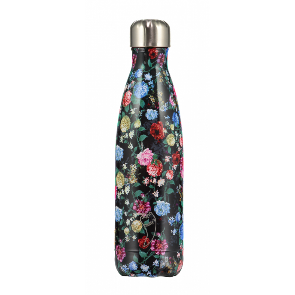 Botella Chilly Drawing Flores 500 Ml.