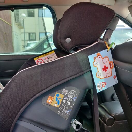 tarjeta de emergencias para sillas de coche