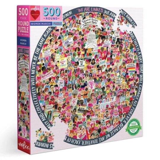 Puzzle redondo Women March (500 piezas)