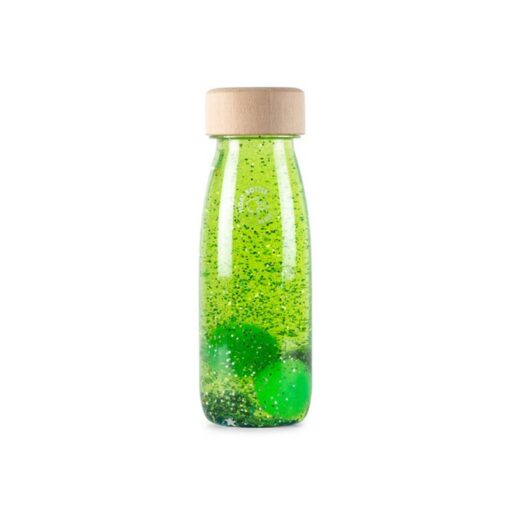 Botella sensorial flotante verde Petit Boum - Monetes