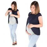 Camiseta 3 en 1 embarazo/lactancia Hannah - varios colores -