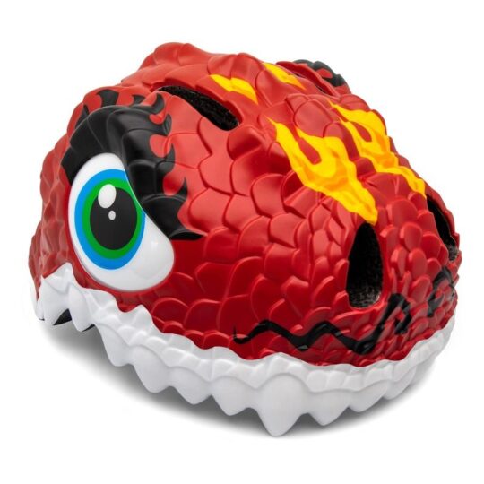 Casco infantil seguridad 3D (49 a 55 cm) - Dragón Rojo -