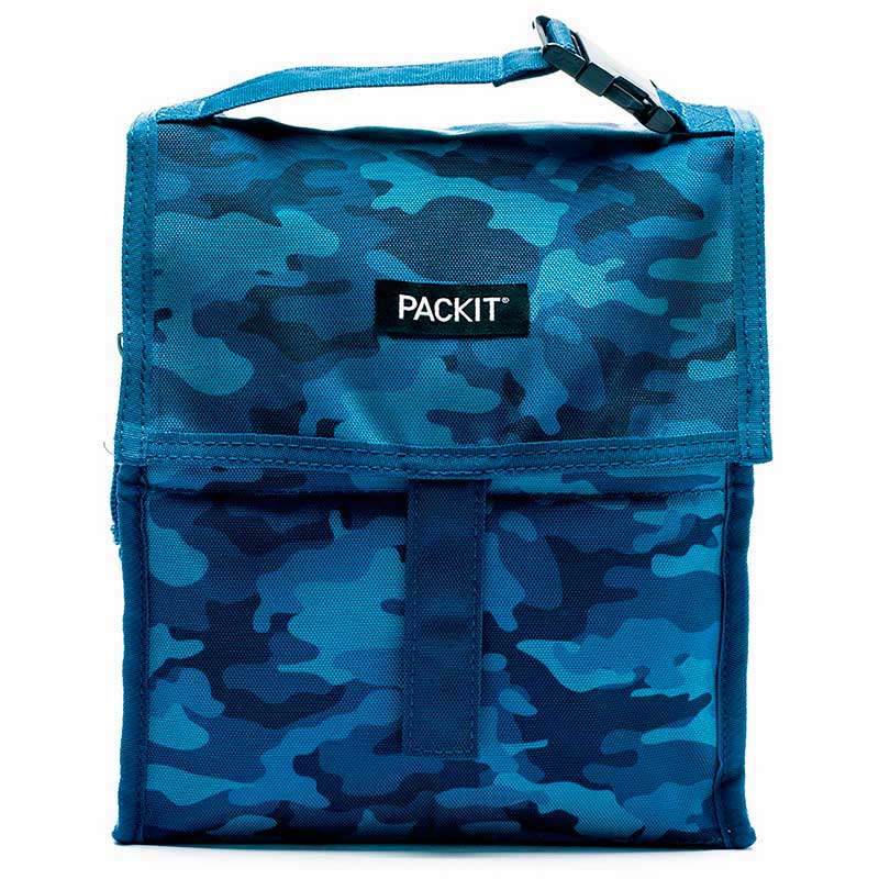 Bolsa portalimentos congelable Lunch Bag Camu Azul 4'4L.