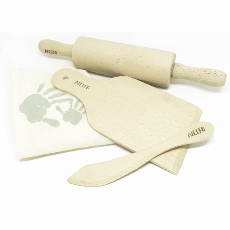 SEWACC 4 juegos de herramientas de plastilina, herramientas de arcilla y  masa, rodillo de arcilla de madera, herramientas de arcilla de cerámica