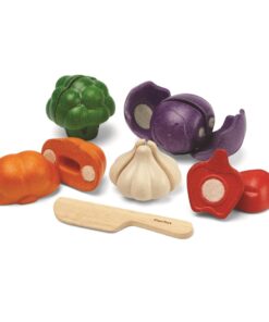 Set vegetales 5 colores Plan Toys