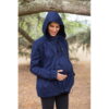 Abrigo de porteo y embarazo Momawo 4 en 1 Azul Marino