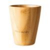 Vaso Bamboo con tapa + 2 pajitas reutilizables de bambú (varios colores)
